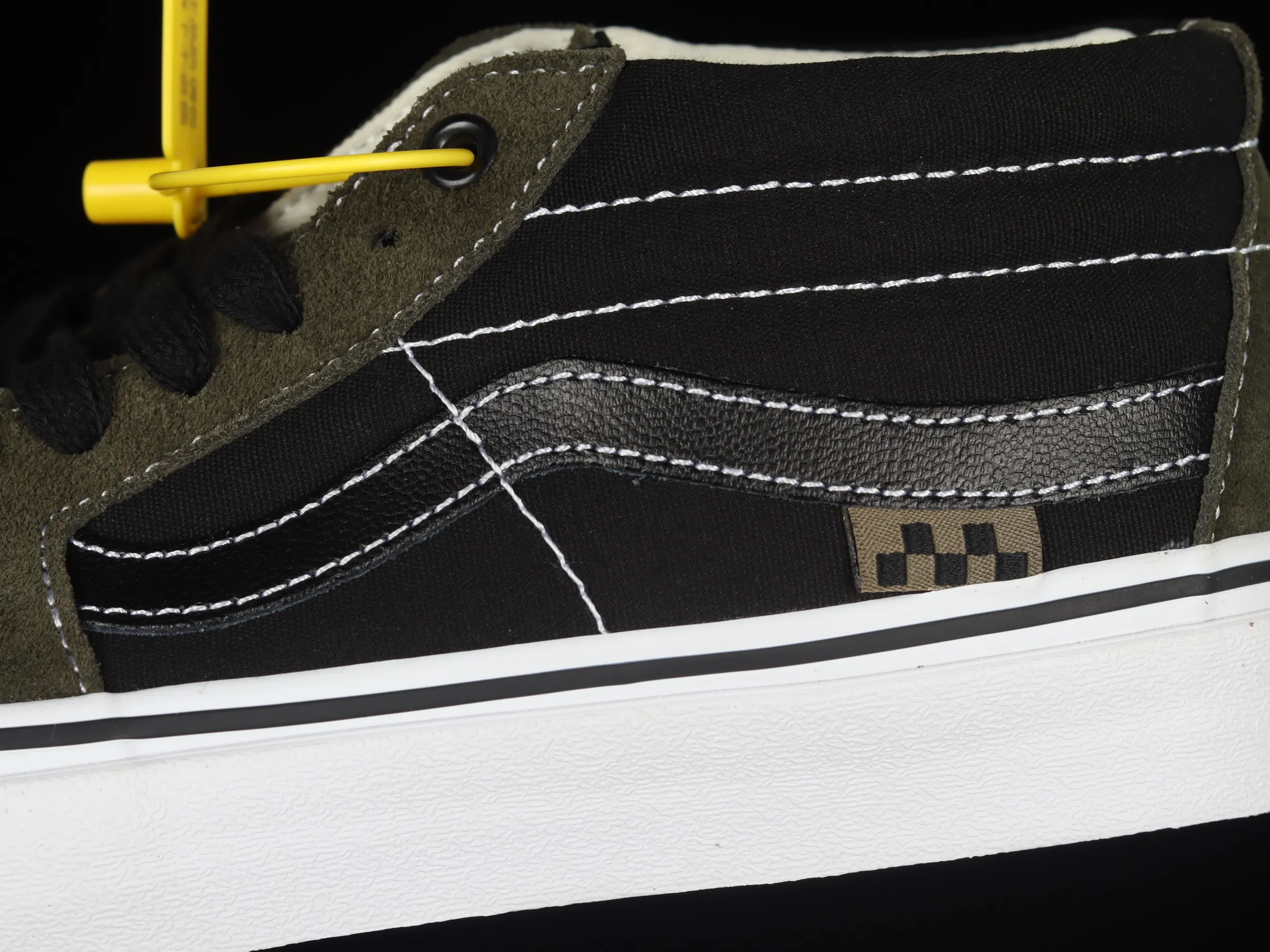 All categories Vans Vans series Vans Mid Vans Skate Grosso Mid Pro midnight green retro military color matching professional street casual skateboard shoes VN0A5FCG9BO